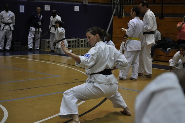 Senpai Kinga performing Kanku Kata at 33rd anniversary tournament in New York.